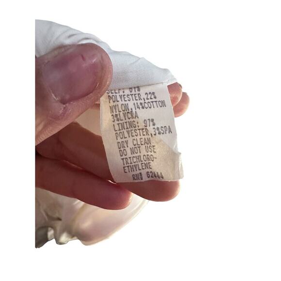 Nicole Miller sweetheart jacquard Strapless Wedding Gown Size 6 - Picture 6 of 15